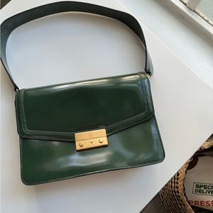 Tory Burch dark green bag